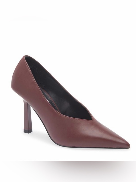 Steve Madden Shoes - Steve Madden Women's Pointed-Toe Burgundy Leather Pumps